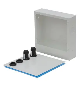 VATTENUTKASTARSKÅP 250X250X70 MM (BXHXD) FÖR MONTAGE AV VATTENUTKASTARE VIT AQUA PLUS UPONOR