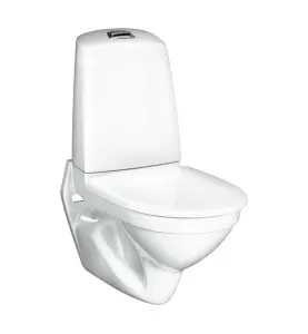 VÄGGHÄNGD WC 1522 HYGIENIC FLUSH 4L MED CISTERN STANDARD SITS GBG