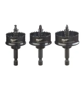 HÅLSÅG SHOCKWAVE SET Ø22/29/35MM 3-PACK MILWAUKEE