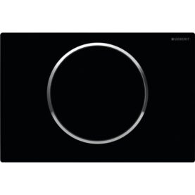 SPOLPLATTA SIGMA10 SVART/BLANK GEBERIT