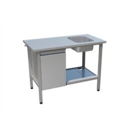 TVÄTTBÄNK S949 DISKL.HÖGER SKÅP OCH PLÅTHYLLA FURHOFFS