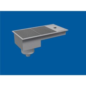 GOLVBRUNN FURO 325 75 MM 600X400 MM (LXB) BOTTENUTLOPP KLÄMRAM FÖR PLASTMATTA