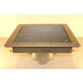 GOLVBRUNN FURO 113 110 MM 300X300 MM (LXB) BOTTENUTLOPP KLÄMRAM FÖR PLASTMATTA