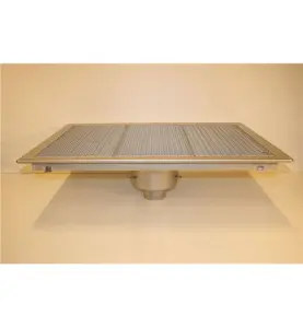 GOLVBRUNN FURO 113, 200 MM DJUP ÖVERDEL 110MM 900X600MM (LXB) BOTTENUTLOPP KLÄMRAM FÖR PLASTMATTA