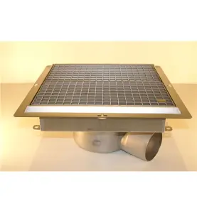 GOLVBRUNN FURO 113 110 MM 300X300 MM (LXB) SIDOUTLOPP VIDHÄFTNINGSFLÄNS FÖR MASSA