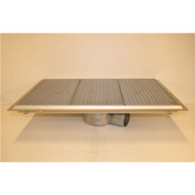 GOLVBRUNN FURO 113, 200MM DJUP ÖVERDEL 110MM 900X600MM (LXB) SIDOUTLOPP VIDHÄFTNINGSFLÄNS FÖR MASSA