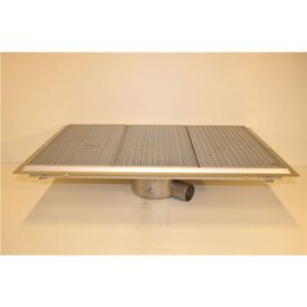 GOLVBRUNN FURO 113, 150 MM DJUP ÖVERDEL 75MM 900X600MM (LXB) SIDOUTLOPP VIDHÄFTNINGSFLÄNS FÖR MASSA