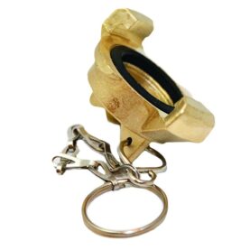 LOCK 32 MM MED KEDJA GUL