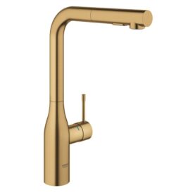 KÖKSBLANDARE ESSENCE NEW 1-GREPP L-PIP DUAL DUSCH BORSTAD GULD GROHE