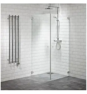 DUSCHHÖRNA CAPO RAK 80X80 KLAR/KROM ALTERNA