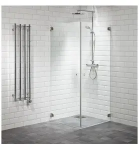 DUSCHHÖRNA CAPO RAK 80X80 KLAR/BRONS ALTERNA