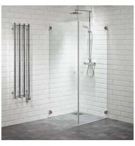 DUSCHHÖRNA CAPO RAK 80X80 KLAR/KOPPAR ALTERNA