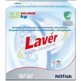 TVÄTTMEDEL 7,5 KG VIT SENSITIVE LAVÈR