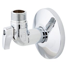 VINKELKULVENTIL R15 2UTVÄNDIG GÄNGA, MED KÅPA OCH VRED KROM BROEN BALLOFIX