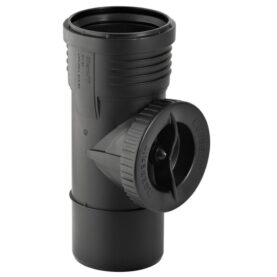 RENSRÖR 160 MM 1MUFF SVART SILENT-PP GEBERIT