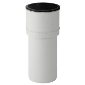 WC-ANSLUTNING 110 MM 1MUFF, RAK SVART SILENT-PP GEBERIT