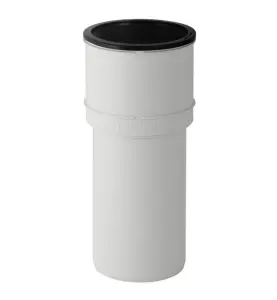 WC-ANSLUTNING 110 MM 1MUFF, RAK SVART SILENT-PP GEBERIT