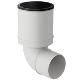 WC-ANSLUTNING 110 MM X 87,5° 1MUFF, BÖJ SVART SILENT-PP GEBERIT