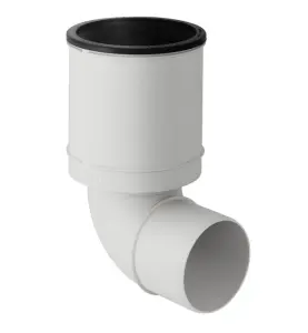 WC-ANSLUTNING 110 MM X 87,5° 1MUFF, BÖJ SVART SILENT-PP GEBERIT