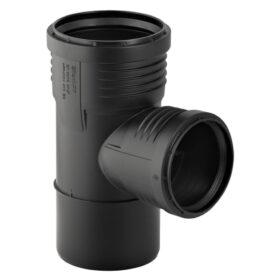 GRENRÖR 110 MM X 87,5° 2MUFF SVART SILENT-PP GEBERIT