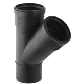GRENRÖR 160 MM X 45° 2MUFF SVART SILENT-PP GEBERIT