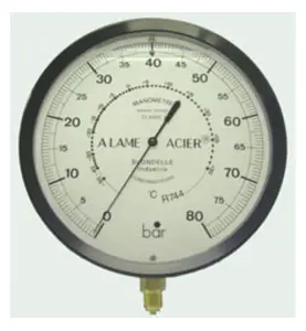 MANOMETER 80MM,CO2,1/4"SAE
