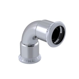 BÖJ 12 90° 2 MUFF FÖRKROMAD KOPPAR M-PROFIL MAPRESS