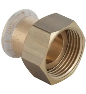 KOPPLINGSÄNDE 15XG15 LÖPANDE MUTTER RÖDGODS KOPPAR M-PROFIL MAPRESS GEBERIT