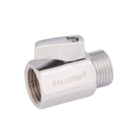 RAK KULVENTIL RP15 X R15 INVÄNDIG X UTVÄNDIG GÄNGA, MED KROM VRED KROM BROEN BALLOFIX