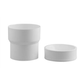 FÖRHÖJNINGSSTOS MED LUKTSTOPP 120X110 VIT FALUPLAST