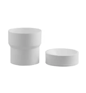 FÖRHÖJNINGSSTOS MED LUKTSTOPP 120X110 VIT FALUPLAST