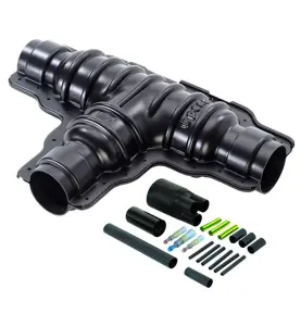 T-SKARVSATS 68-90-140 MM FÖR ECOFLEX SUPRA PLUS SVART ECOFLEX SUPRA PLUS UPONOR