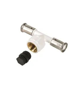 T-RÖR 3MUFF FÖRMINSKAT 26X16X26 MM VIT VISION