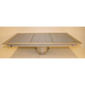 GOLVBRUNN FURO 113, 150 MM DJUP ÖVERDEL 110MM 900X600MM (LXB) BOTTENUTLOPP KLÄMRAM FÖR PLASTMATTA