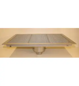 GOLVBRUNN FURO 113, 150 MM DJUP ÖVERDEL 110MM 900X600MM (LXB) BOTTENUTLOPP KLÄMRAM FÖR PLASTMATTA