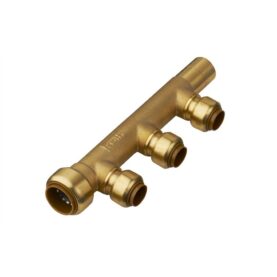 INSTICKSFÖRDELARE 3 IS 22 MM / 3X15 MM MUFF X SLÄTÄNDA / 3MUFF MÄSSING ROTH