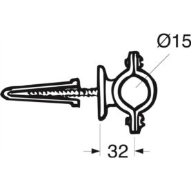 KLAMMER MED ÖVERFALLTILL DUSCHPAKET, DY 15 GBG