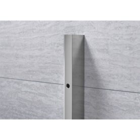 RÖRBREDDNINGSPROFIL LUSSO1 SKÄRMVÄGG 38 MM KROM ALTERNA