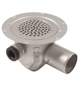 GOLVBRUNN DRAIN 206L-75SI 75MM Ø150MM SIDOUTLOPP MED 3 INLOPP ROSTFRI BLUCHER