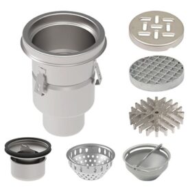 INDUSTRIBRUNNSPAKET 760-E Ø300 B110 BOTTENUTLOPP FÖR BETONGGOLV MED MASSA/EPOXI BLUCHER