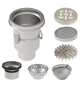 INDUSTRIBRUNNSPAKET 760-E Ø200 B110 BOTTENUTLOPP FÖR BETONGGOLV MED MASSA/EPOXI BLUCHER