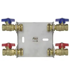 VATTENMÄTARKOSOL G15 FÖR 110 MM MÄTARE, INVÄNDIG GÄNGA, DUBBEL, RAKA VENTILER ALTECH