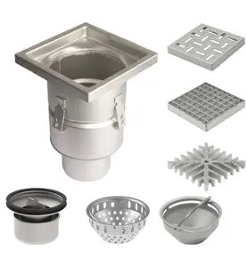 INDUSTRIBRUNNSPAKET 760-B B110 300X300 BOTTENUTLOPP F BETONGGOLV MED KLINKERS UTAN TÄTSKIKT BLUCHER