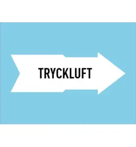 MÄRKTEJP TRYCKLUFT 160 MM LJUSBLÅ