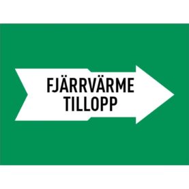 MÄRKTEJP FJÄRRVÄRME TILLOPP 160 MM GRÖN