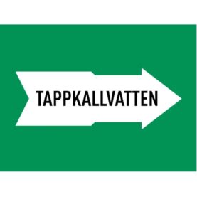 MÄRKTEJP TAPPKALLVATTEN 160 MM GRÖN
