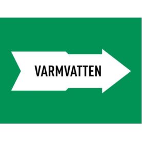 MÄRKTEJP VARMVATTEN 160 MM GRÖN