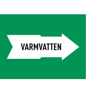 MÄRKTEJP VARMVATTEN 160 MM GRÖN