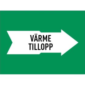 MÄRKTEJP VÄRME TILLOPP 160 MM GRÖN