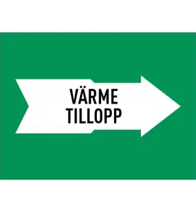 MÄRKTEJP VÄRME TILLOPP 160 MM GRÖN
